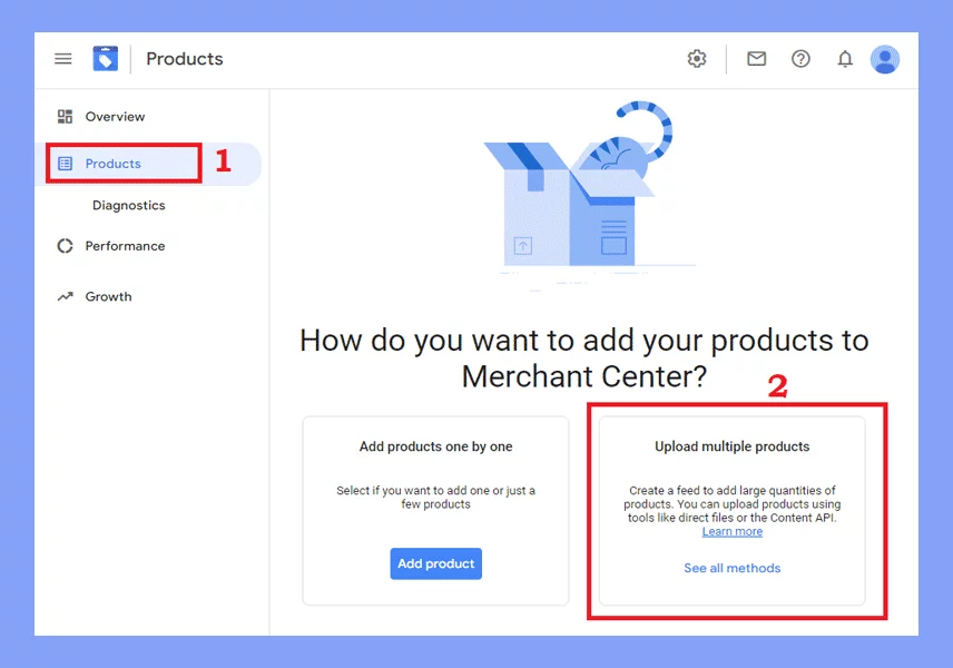 Google product listing